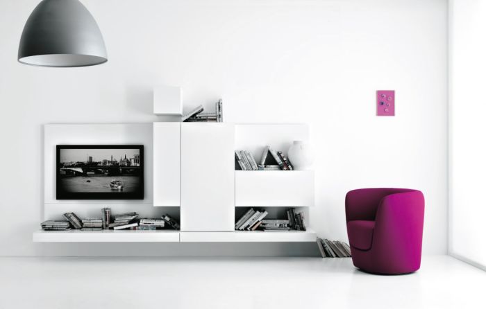 Composizione soggiorno serie Spazio M122