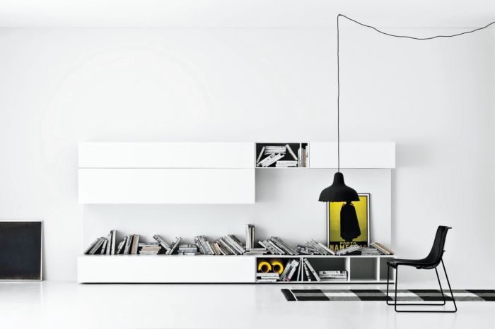 Composizione soggiorno serie Spazio M114