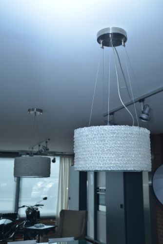 Steel and crystal chandelier - Outlet