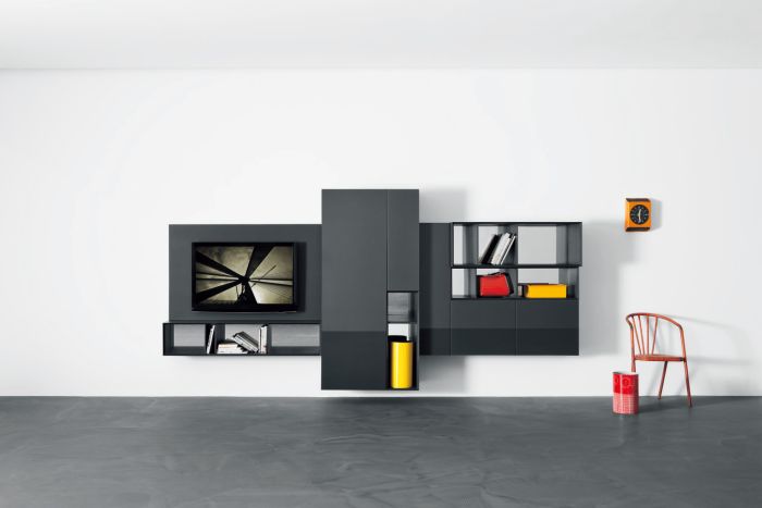 Composizione soggiorno serie Spazio M113