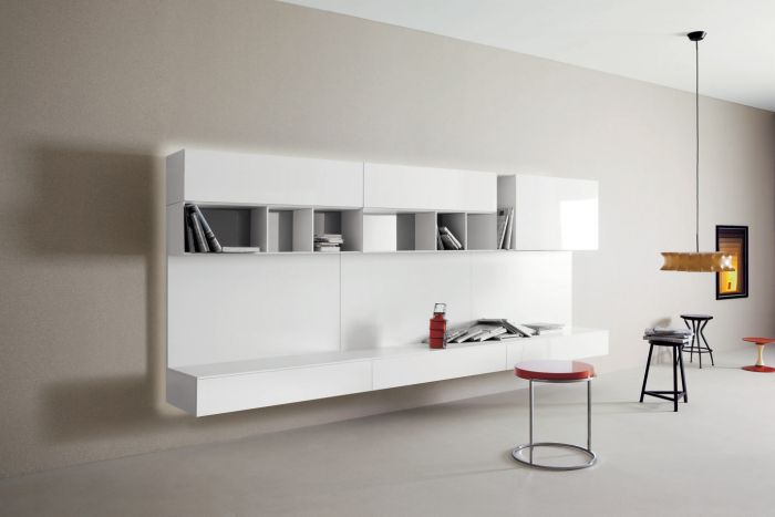 Composizione soggiorno serie Spazio M117